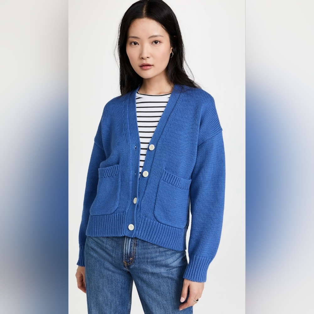 Alex Mill Emma Cardigan Aegean Blue L